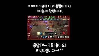 리니지m[리부트/말섬/윈다] - 다엘vs기사(기차놀이?…