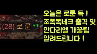 【디아블로2 레저렉션】 오늘은 로룬 득 !! 조폭독네크…