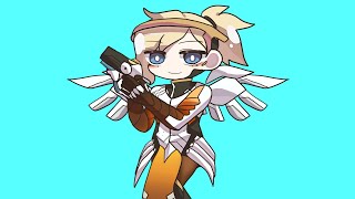 오버워치다다다다 메르시일부분