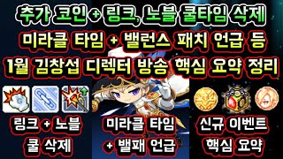 [메이플스토리 맑음] 김창섭 디렉터 라이브 1월 핵심 …