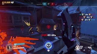 오버워치 16시간동안 새피하며 나온 메르시번식경쟁전 하…