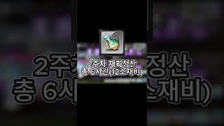 #메이플스토리 #2주차 #재획+#보스 #메소 정산