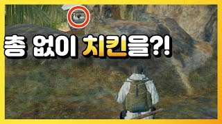 총 없이 치킨 먹기 미션 feat 알파 돌산 배틀그라운드