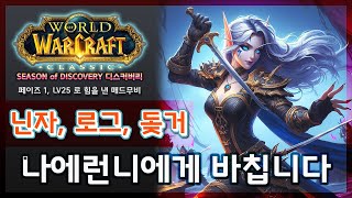 월드오브워크래프트 디스커버리 : 나이트엘프 도적 눈나에…