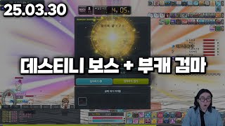 25.03.30 일요일｜데스티니 보스 레이드 + 부캐 검마 창뱃
