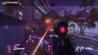 4K 190401 오버워치 Widowmaker 위도우메이커 3인킬 POTG 팟지