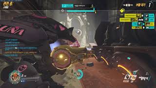 오버워치 정크랫 골드 2200점대 플레이