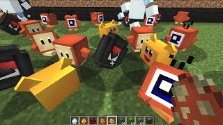 마인크래프트 커비에 나오는 몬스터들을 만날수 있어요 닌텐도 스위치도 만들어 봤어요 커비 모드 간단 리뷰 플레이 영상