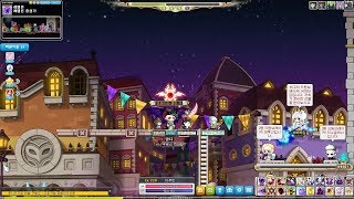 메이플스토리 생방) 220레벨 달성! 레헬른입성합니다.