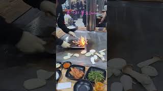 와우!!~~ 불쇼~~ #철판구이 #김해도생겼어요 #돼지…