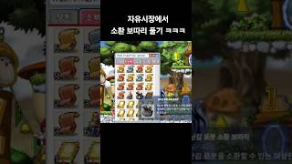 옛날메이플 사람많은 곳에서 소환 보따리 풀기 ㅋㅋㅋ #…