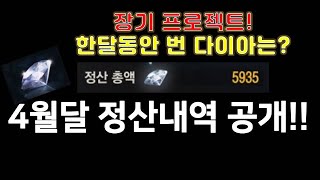 리니지m 4월은 어떤 템을 팔았을까? 수익 괜찮네요 ㅎ…