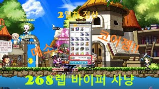 [메이플스토리]268렙 바이퍼 2일차 사냥과 정산