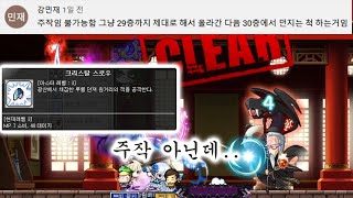 메이플스토리 데미지 40뜨는 스킬활용해서 무릉돌기 증거자료