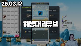 25.03.12 수요일｜엘슘조쿠 해방대리큐브 ㄱㄱ