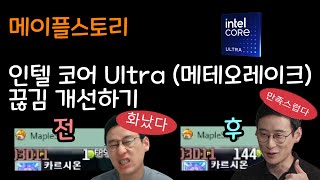 메이플스토리 인텔 메테오레이크 렉 없애기