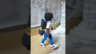 (클레이 작품)오버워치-메이는 얼음 조각상 보러 남극으로 가는 장면