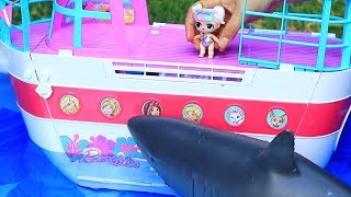 The Unicorn Family Cruise Ship Adventure | Toys and Dolls Fun for Kids Playing with LOL Surprise