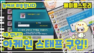 1추 떴냐!? 아케인 스태프 구입!! (병아리맨, 메이…