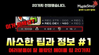 메이플스토리 소소한 20가지 팁 #1