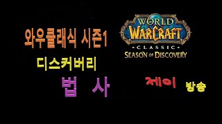 와우클래식 시즌1 디스커버리 법사 discovery