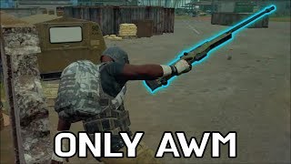 SR 잘 쏘는 꿀팁 알려드릴게요 AWM 1자루로 치킨먹기 배틀그라운드