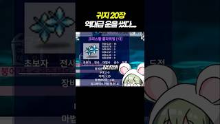 샤프아이즈 확률을 여기다 썼다..... #메이플랜드