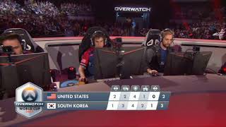 오버워치 월드컵 8강 플레이오프 5set  한국 vs …