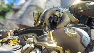 Overwatch 오버워치  라인 싸움에 겐지등 터진다
