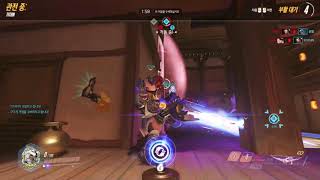 오버워치 이현 한조 와 이걸 막아내네