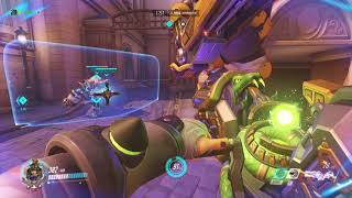 오버워치아케이드 파리 4인큐  수비 자리야  자탄미스ㅎ…