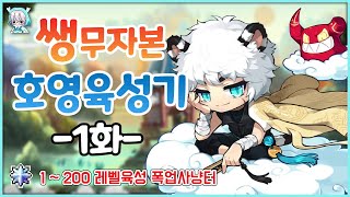 [메이플스토리]쌩 무자본 호영 육성기 1화 [테라버닝 …