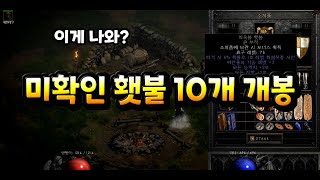 NATEON 디아블로2 미확인 횃불10개 개봉 [디아블…