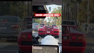 Chasing Lamborghini Diablo