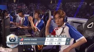 오버워치 월드컵 8강 플레이오프 4set  한국 vs …