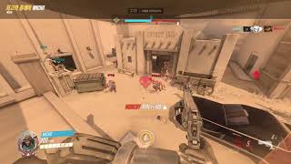 난간에 서서  나초의 오버워치