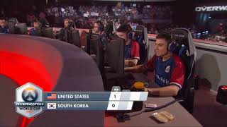 오버워치 월드컵 8강 플레이오프 1set  한국 vs …