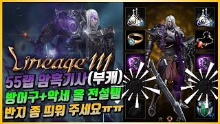 도건 리니지m 55랩 암흑기사부캐 ALL전설템 하지만 …