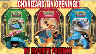 CHARIZARD TIN COLLECTION OPENING WOW OH WOW AWSOME TIN
