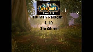 Human Paladin 110 speedrun Classic Wow 1hr33min