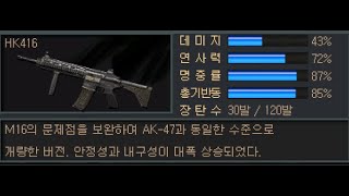 [서든 어택] m16개량형 돌격 소총 hk416