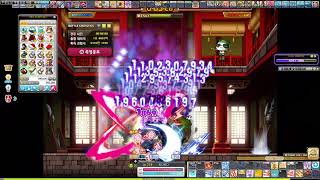 메이플스토리 히어로 신5차 추가 후 무릉 KMS 190705 Lv 256 Hero Mu Lung Dojo 57F clear