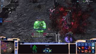 스타크래프트2랜유돕4저그 광신자 시점 플레이