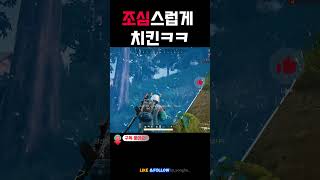 드라구가 힘내준 조심스러운 치킨  #배틀그라운드 #battleground #배틀그라운드하이라이트 #pubg #chicken #battlegrounds #배그